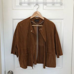 Massimo Dutti Suede Leather Jacket